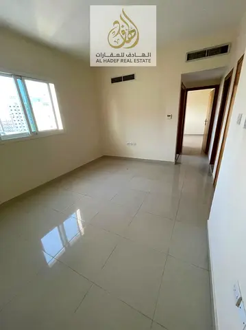 Annual rent in Ajman, Al Nuaimiya 2, next to Safeer Mall, Istanbul Market, and Lulu Bay. The building is for families. The apartment has one bedroom a