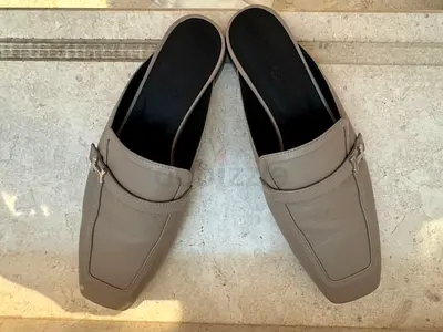 Authentic pre-owned Hermes Groupie Mules for sale