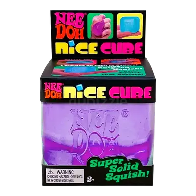 Nee Doh Nice Cube Super Solid Squish Toy (Purple and blue) - New in Box (original)