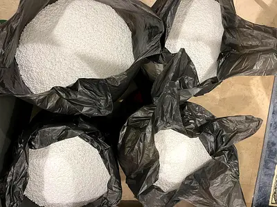 4 Bags of White Thermocol Balls (Bean bag filler) - price negotiable