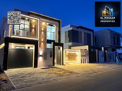 Luxury villa with excellent finishes in Al Yasmin area, directly next to Al Hamidiya Park - freehold