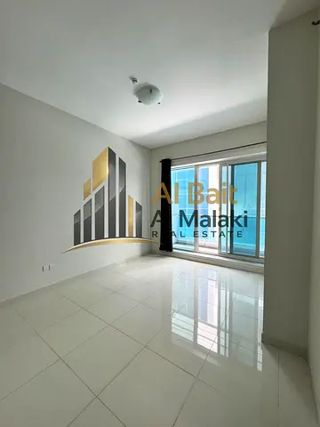 One bedrooms master and a living room in Al Khan with a tow balcony and open view