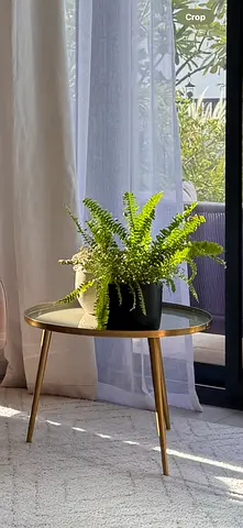 elegant side table khaki/grey and gold colour base