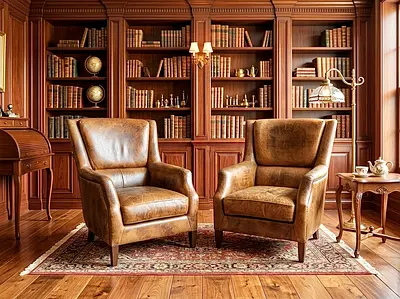 Marina home leather armchairs