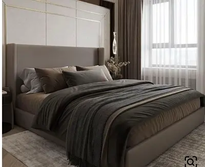 Brand new gray colour mong size Bed