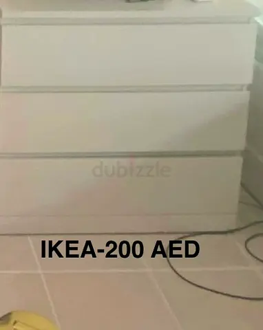 White 3-Drawer IKEA Dresser - Good Condition