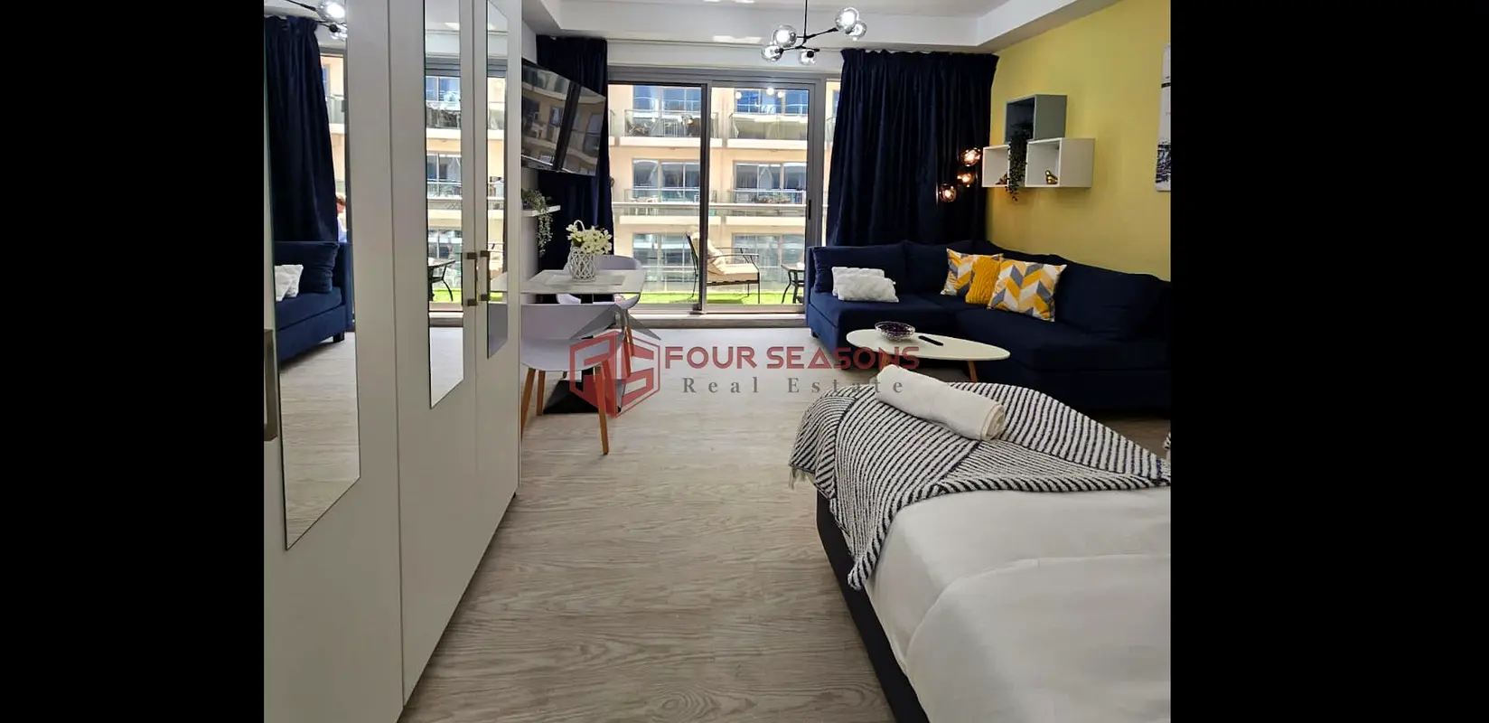 Furnished Studio Apartment | Short-Term Rent | Partial Sea view| Pacific Building A | Al Marjan Island, Ras Al Khaimah