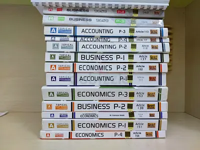 A level Accounting, Business, economics topical books