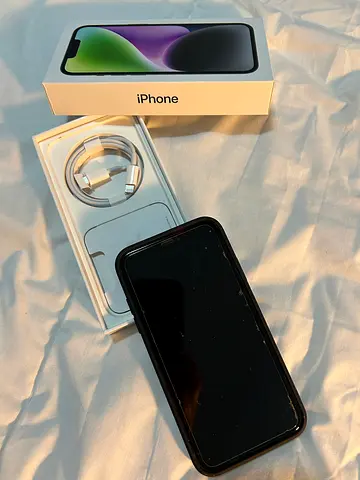 Apple iPhone XR with tempered glass screen protector and case