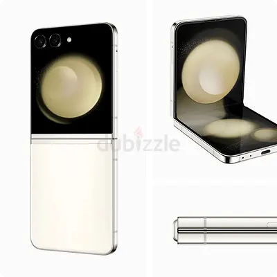 Samsung Galaxy Z Flip5 (Cream) - Foldable Phone, Good Condition