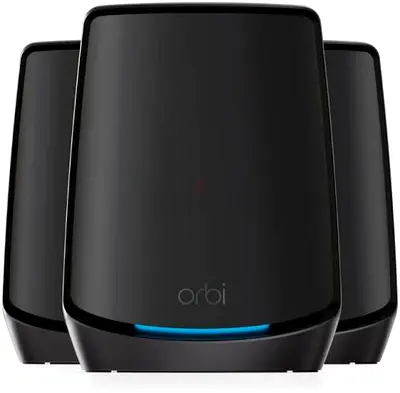 NETGEAR Orbi RBK863SB AX6000 Whole Home Tri-Band Mesh WiFi 6 System Router
