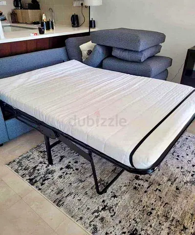 Ikea vimle L shape sofa bed Dark Grey Fabric Sofa Bed with Fold-Out Guest Mattress - Good Condition