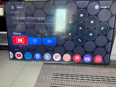 TCL 65 in QLED premium quality google tv with box