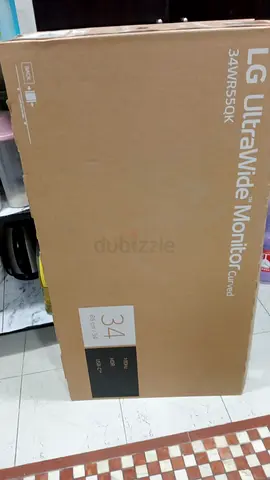 Empty Box LG Monitor 34 inch
