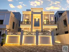 Modern villa for sale in Al Helio, Ajman | 6 master bedrooms, registration and ownership fees includ
