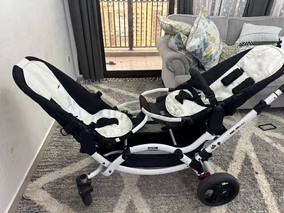 Double tandem stroller (seats face-forward) - good condition