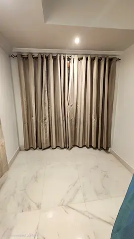 Beige Eyelet Curtains (2 Panels) - Good Condition
