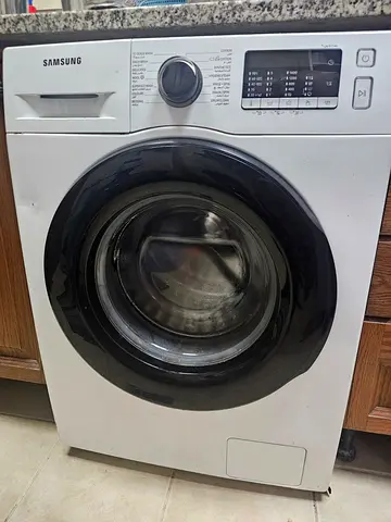 Used Samsung Front Load Washing Machine - 8kg, White with purchased invoice and warranty card