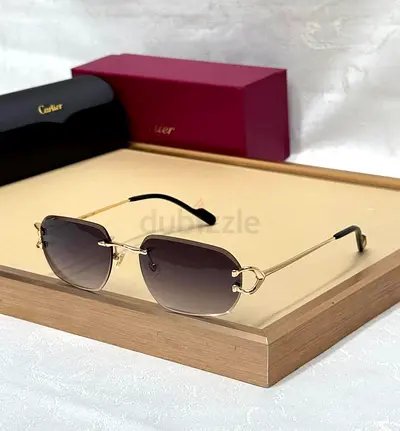 Cartier rimless gradient sunglasses with original case