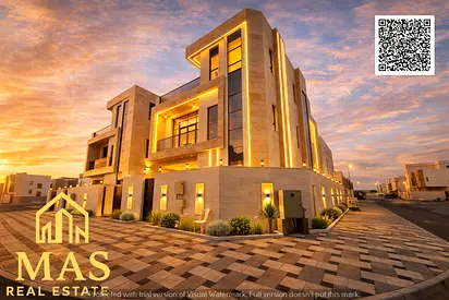 🏡 Corner Luxury Villa for Sale in Al Bahia, Ajman | 3 Floors | Private Pool | Super Deluxe Finishing