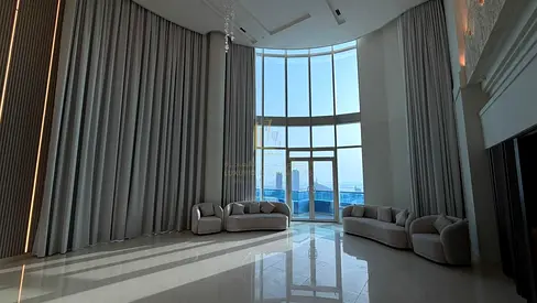 ✨ Luxury masterpiece for rent | Rare VIP duplex in the Blue Tower – Al Majaz 3 ✨