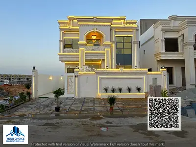 ALORA VILLAS Project ALORA V001.. Classic Standalone Villa with Stone Facade.. Al Helio 1, Ajman La