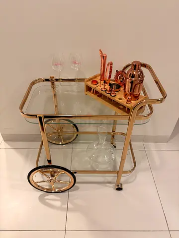 Elegant Modern Bar Cart - Trolley