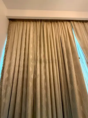 Full-length Beige Drapes/Curtains - Good Condition