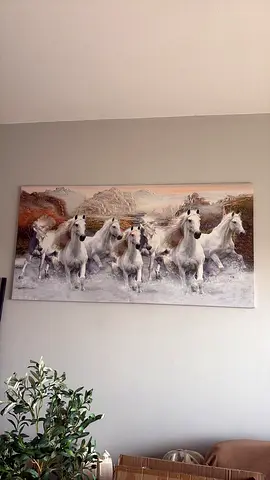 7 running horse canvas painting