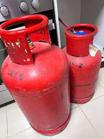 Used LPG Gas Cylinder - Standard Red Bottle (Good Condition) Empty
