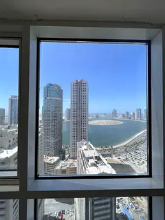Apartment for rent in Al Taawun Sharjah 3 bedrooms hall 3 bathrooms spacious central AC free parking