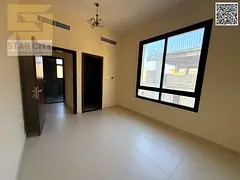 For rent, a room and a hall, two bathrooms, a separate hall, central air conditioning, and large are