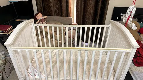 Baby crib matress with bedframe