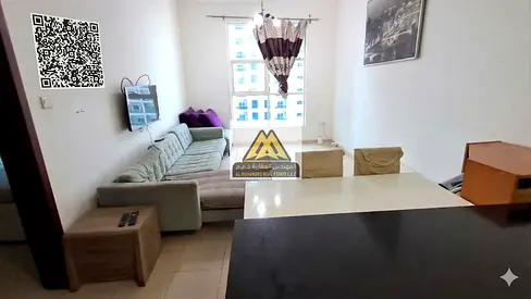 Balcony with an open view | Large model | Master bedroom | Apartment with 2 bathrooms | Annual rent furnished: AED 32,000 | Unfurnished: AED 30,000