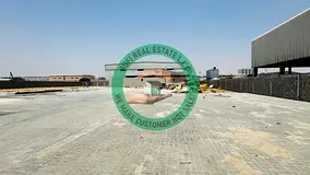 **🏭 Road Facing/ 53,820SQFT Industrial Land With Warehouse For Rent in Emirates Modern Industrial