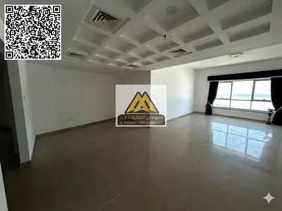 مساحات كبيرة جدا | اطلالة بحرية مباشرة | الغرف ماستر بالكامل | 4 حمامات بالشقة | غاز مركزي | باركن مجاني
