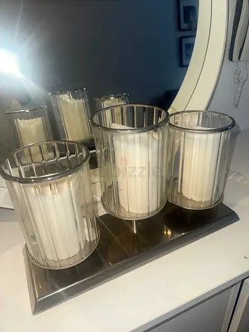 Next silver chrome candle holder