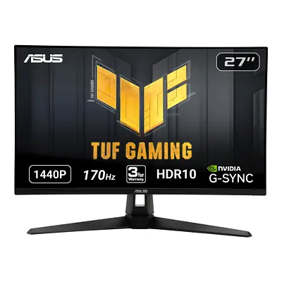 ASUS TUF Gaming 27 2K HDR Monitor (VG27AQ1A) - WQHD (2560 x 1440), IPS, 170Hz (Supports 144Hz), 1ms