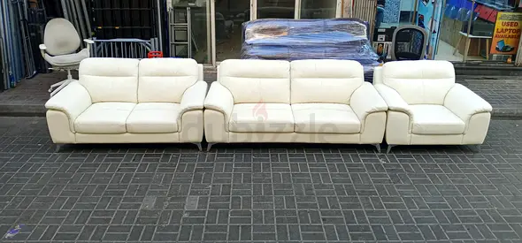 6 Seater Leather Sofa