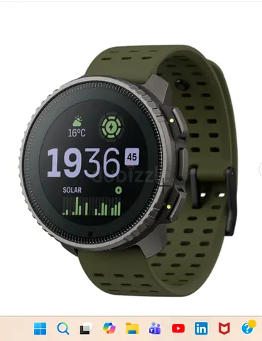 premium suunto sports watch, titanium vertical solar- unused - with bill - with 1 year warranty