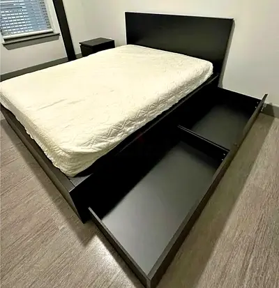 Ikea King size bed with mattress available in perfect condition