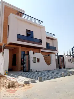 For sale, a villa in Ajman Al Helio, 4 master rooms, a Majles room, a hall, and a maid’s room, fre