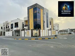Luxury villa in a prime location in Al-Amrah, modern design, directly from the owner, custom finishi