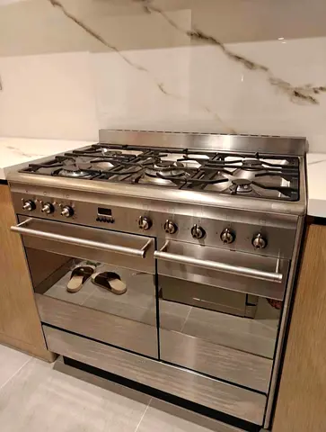 Smeg double oven 5 burners top gas oven electric cooking range latest version 90cm