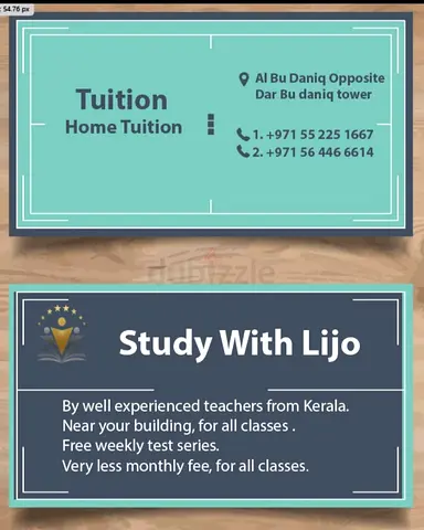 Tuition for all subjects