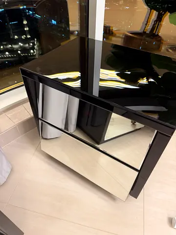 Modern Mirrored night stand / bed side table