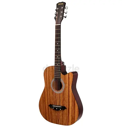 Juârez JRZ38C/ZEB 6-snarige akoestische gitaar 38 inch cutaway, rechtshandig, zebrahout met tas, sna