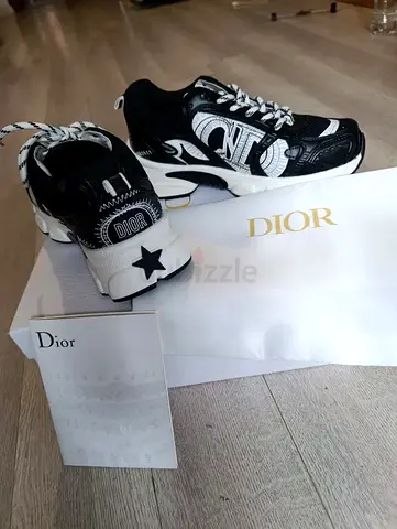 Authentic Dior Black  White Sneakers - Size (please ask)