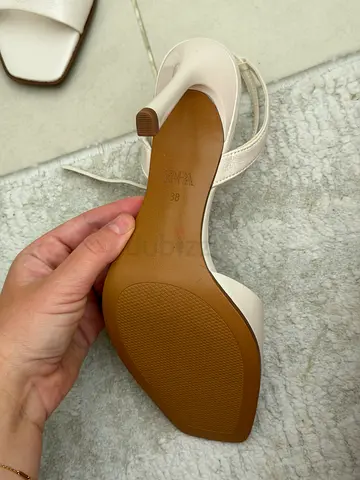 Never used beige womens slingback heels size 38