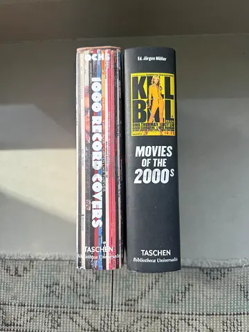 Taschen coffee table books: Movies of the 2000s and 1000 Record Covers (set)